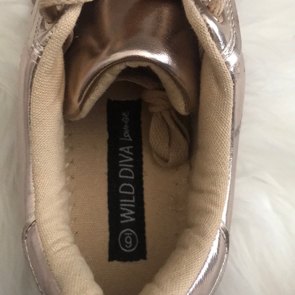 NWOT Platform rose gold sneakers for tiktok - Picture 4 of 6